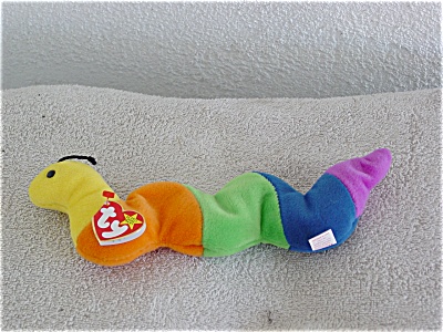 Ty Inch The Multicolored Worm Beanie Baby 1997-1998