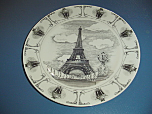 222 Fifth Slice Of Life Eiffel Tower Dinner Plate