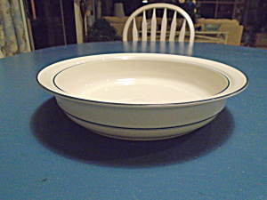 Lenox Chinastone Blue Pattern Round Serving Bowl