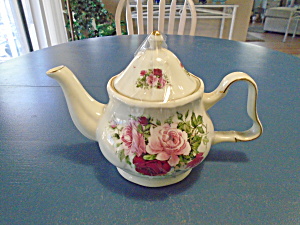 Baum Bros. Formalities Tea Pot W/roses Beautiful Bau9