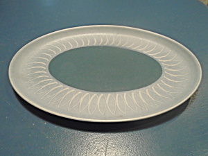 Denby Echo Blue Oval Platter