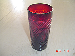 Luminarc France Red Iced Tea Tumblers Cris D'arques/durand Arty-red