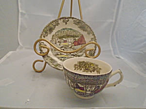 Johnson Bros Friendly Village Cups And Saucers