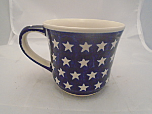Boleslawiec Soup Mug Stars 20 Oz. Mint