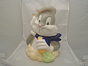 Bugs Bunny Looney Toons Ceramic Cookie Jar Mint