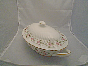 Minton Spring Bouquet Covered Serving Bowl Oval, Mint, Gorgeous