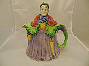 Hj Wood Little Old Lady Stoneware Vintage Tea Pot England
