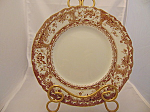 Wedgwood Phoebe Brown W/gold Accents Lunch Plate(S)