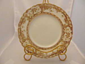 Wedgwood Phoebe Brown W/gold Accents Salad Plate(S)