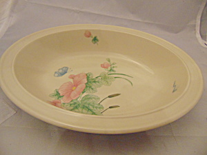 Wedgwood Camellia Serving Bowl Made In 1984 Antique