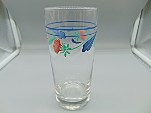 Lenox Poppies On Blue Iced Tea Glasses