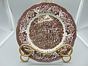 Jg Meakin Royal Staffordshire Brown Stratford Stage Bread Plate(S)