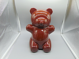 Aramis Brown Teddy Bear Stoneware Cookie Jar