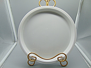 Pier 1 White Stoneware Indented Lunch/salad Plate(S)