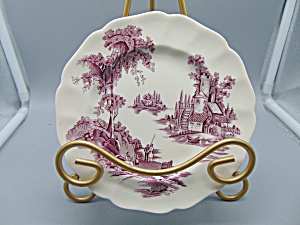 Johnson Bros. The Old Mill Purple Bread And Butter Plate(S) Rare Color