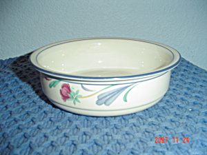 Lenox Poppies On Blue Soup/cereal Bowls