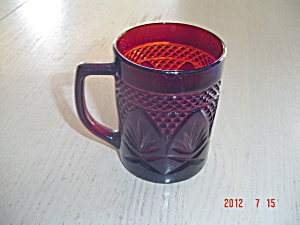 Luminarc France Red Mugs Cris D'arques/durand Arty-red