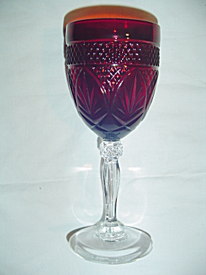 Luminarc France Red Wine Glasses Cris D'arques/durand Arty-red