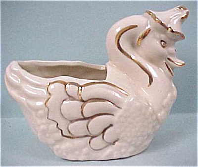 Pottery Mother Goose Planter