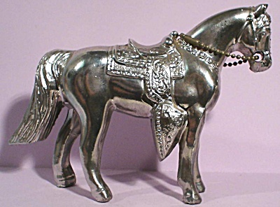 1960s Chrome Plated Western Horse