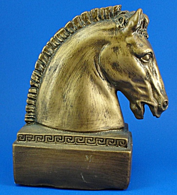 1957 Universal Statuary Painted Plaster Horse Head