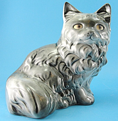 Goebel Grey Persian Cat Bank