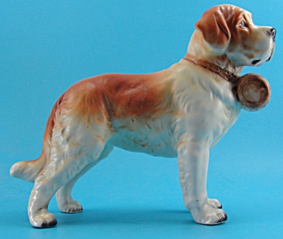 Lefton Japan Ceramic Saint Bernard Dog