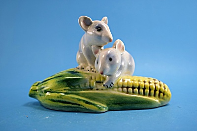 Goebel Porcelain Mice On Corn