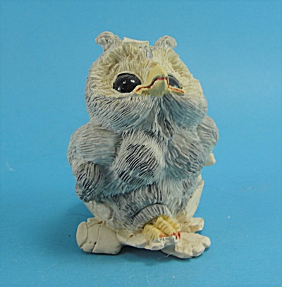 Enesco Kathy Wise Baby Owl In Eggshell