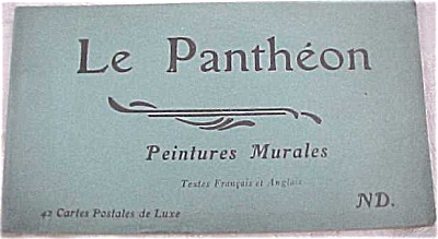 Old Souvenir Postcard Book - Le Pantheon