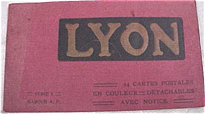 Old Souvenir Postcard Book - Lyons