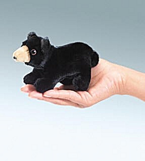 Folkmanis Finger Puppets Mini Black Bear