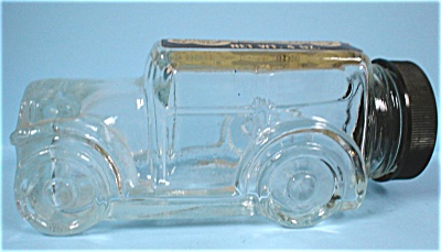 Glass Candy Container Car