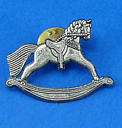 1998 Hallmark Pewter Rocking Horse Pin