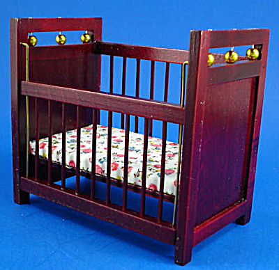 Dollhouse Wood Baby Crib