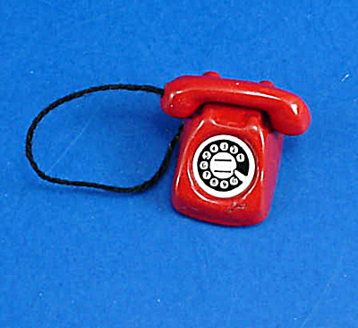 Dollhouse Miniature Metal Telephone
