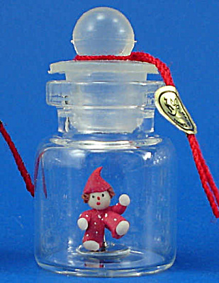 Klima Miniature Clown Doll In A Bottle