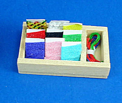 Dollhouse Miniature Sewing Box