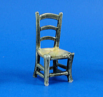 1/2'' Scale Dollhouse Miniature Porcelain Chair