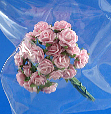 Miniature Paper Pink Roses