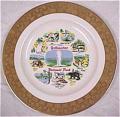 Yellowstone Souvenir Plate