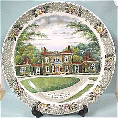 Ashland Plate, Henry Clay House In Lexington