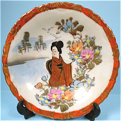 C1900 Oriental Handpainted Small Plate