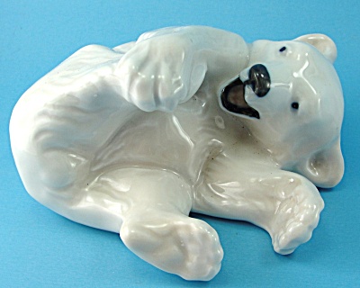 Royal Copenhagen Polar Bear Cub Playing 729