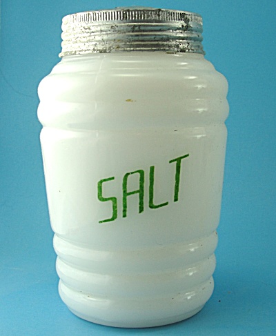 Vintage Milk Glass Range Size Salt Shaker