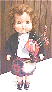 Roddy Doll England Walker 1950's Hp Bagpipes