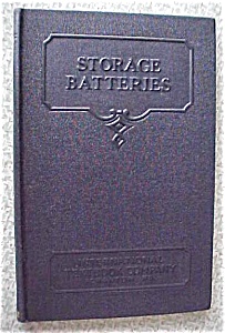 Storage Batteries 1937 International Textbook