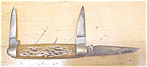 Pal Cutlery Stockman Pocket Knife 3 Blade Stag