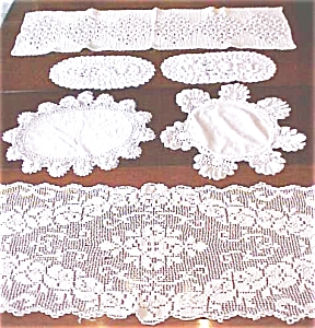 Vintage Doilies & Runners 6 Pc Lace + More