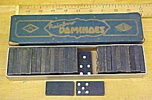 Rainbow Dominoes Vintage W/original Box